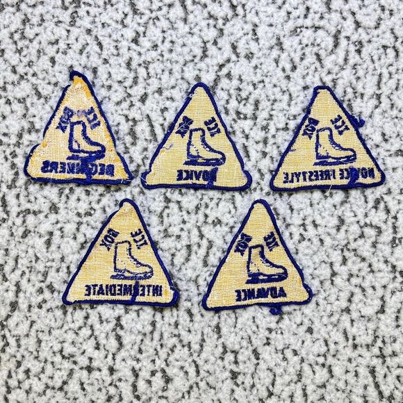 Ice Box Figure Skating Patch Vintage Lot of 5 Beginner Novice Freestyle Advance - Picture 2 of 10